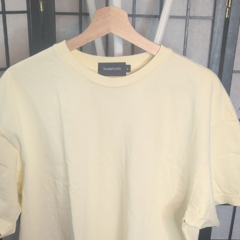 TALENTLESS Light Yellow Tee